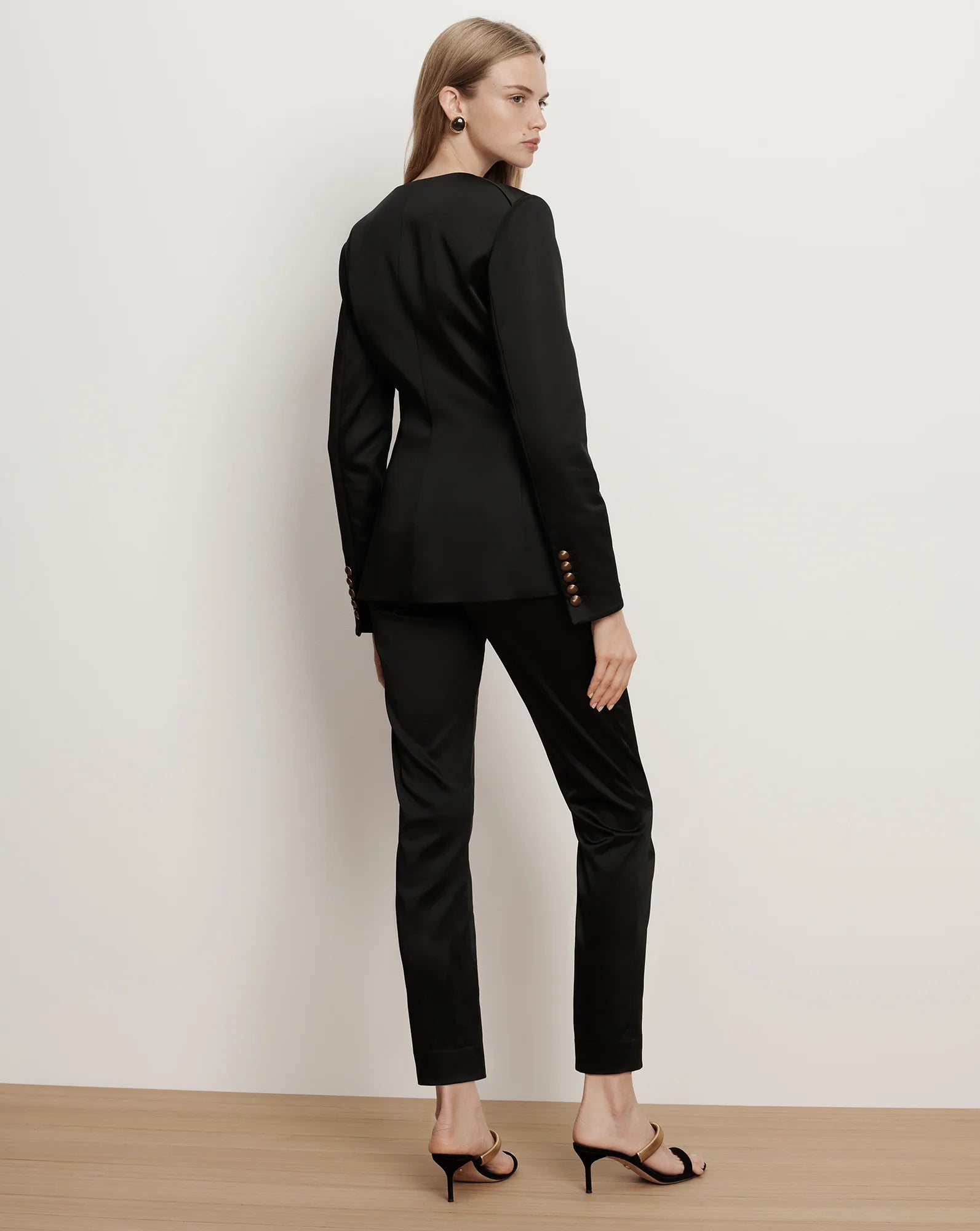 Cynthia Satin Tailored Jacket