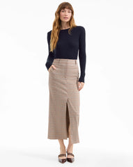 Maxine Plaid Midi Skirt