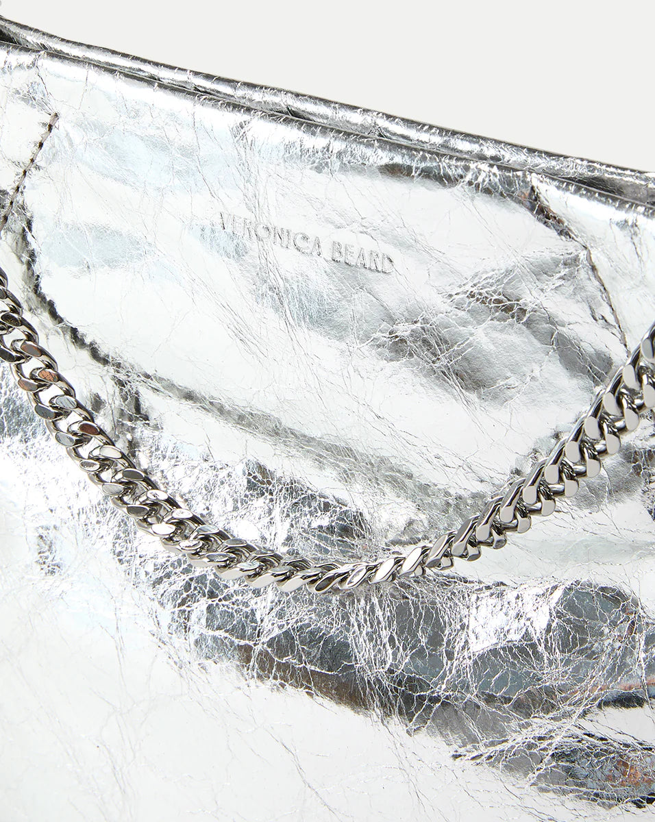 Small Veronica Beard Metallic Slouch Bag