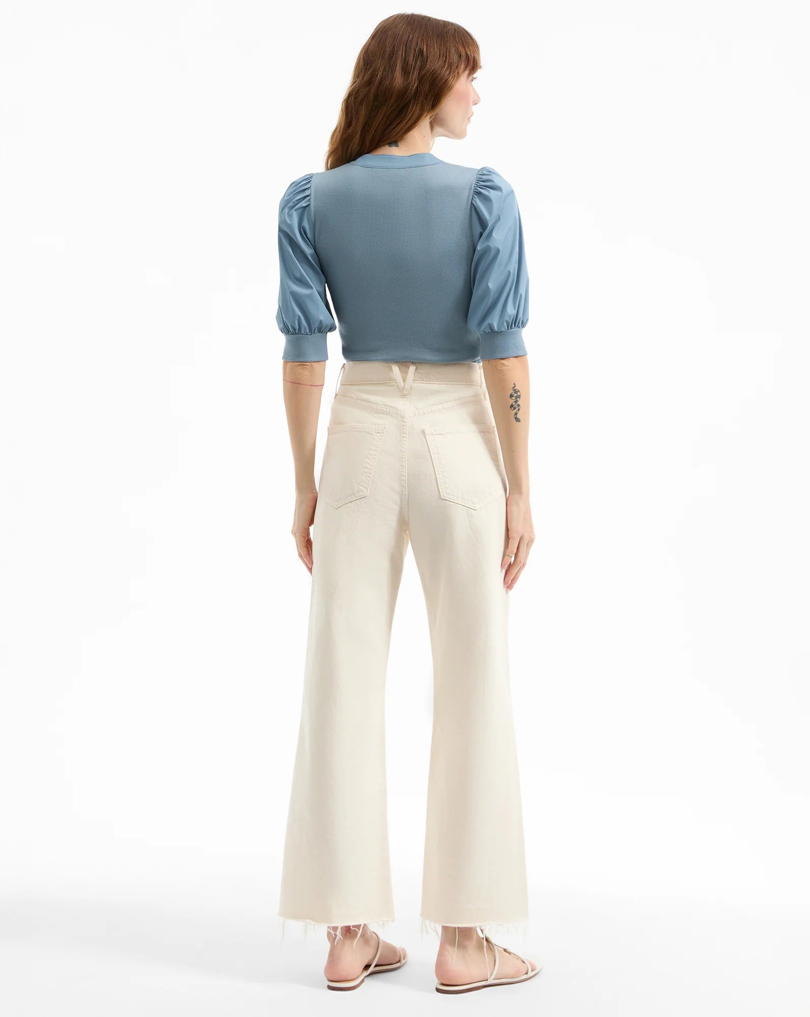 Coralee Puff-Sleeve Top