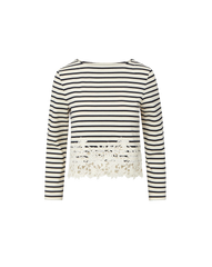 Hovey Striped Lace T-Shirt