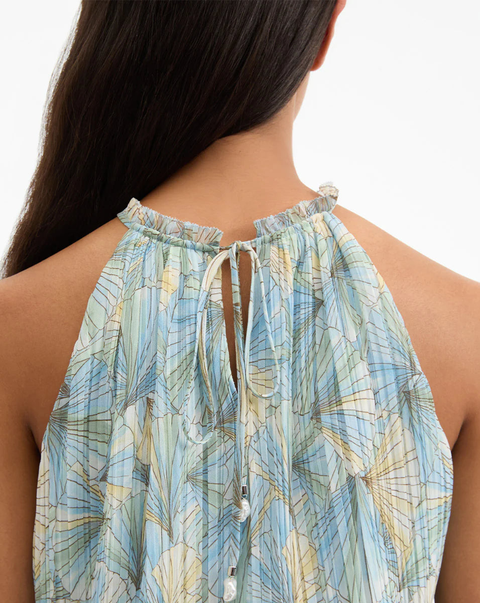 Renee Pleated Halter Top