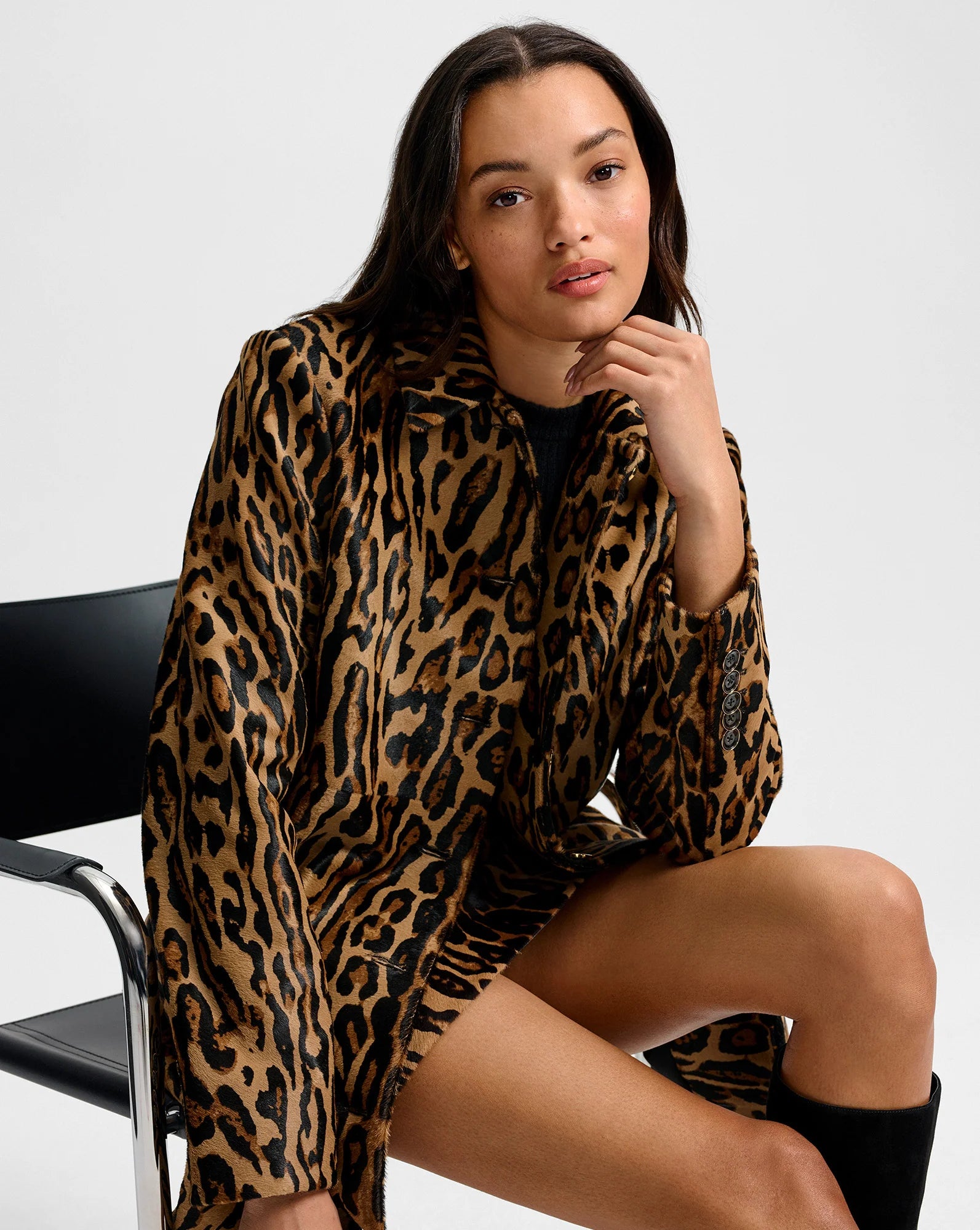 Ohemia Calf Hair Mini Skirt