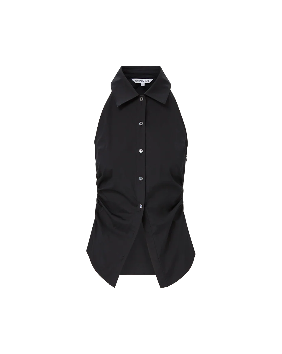 Regina Sleeveless Button-Down Shirt