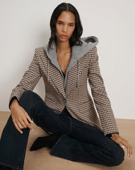Livvy Houndstooth Dickey Jacket