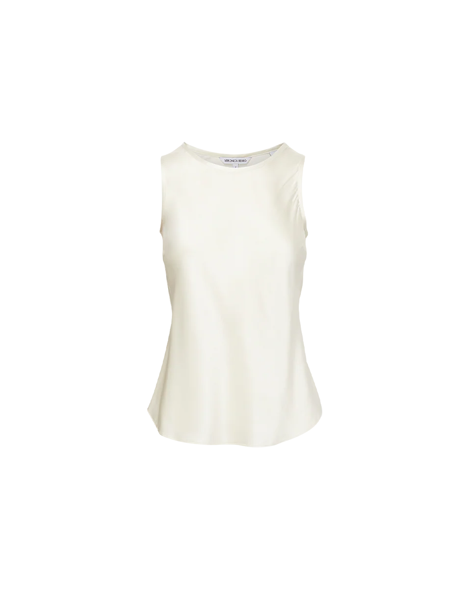 Sabrina Stretch-Silk Tank
