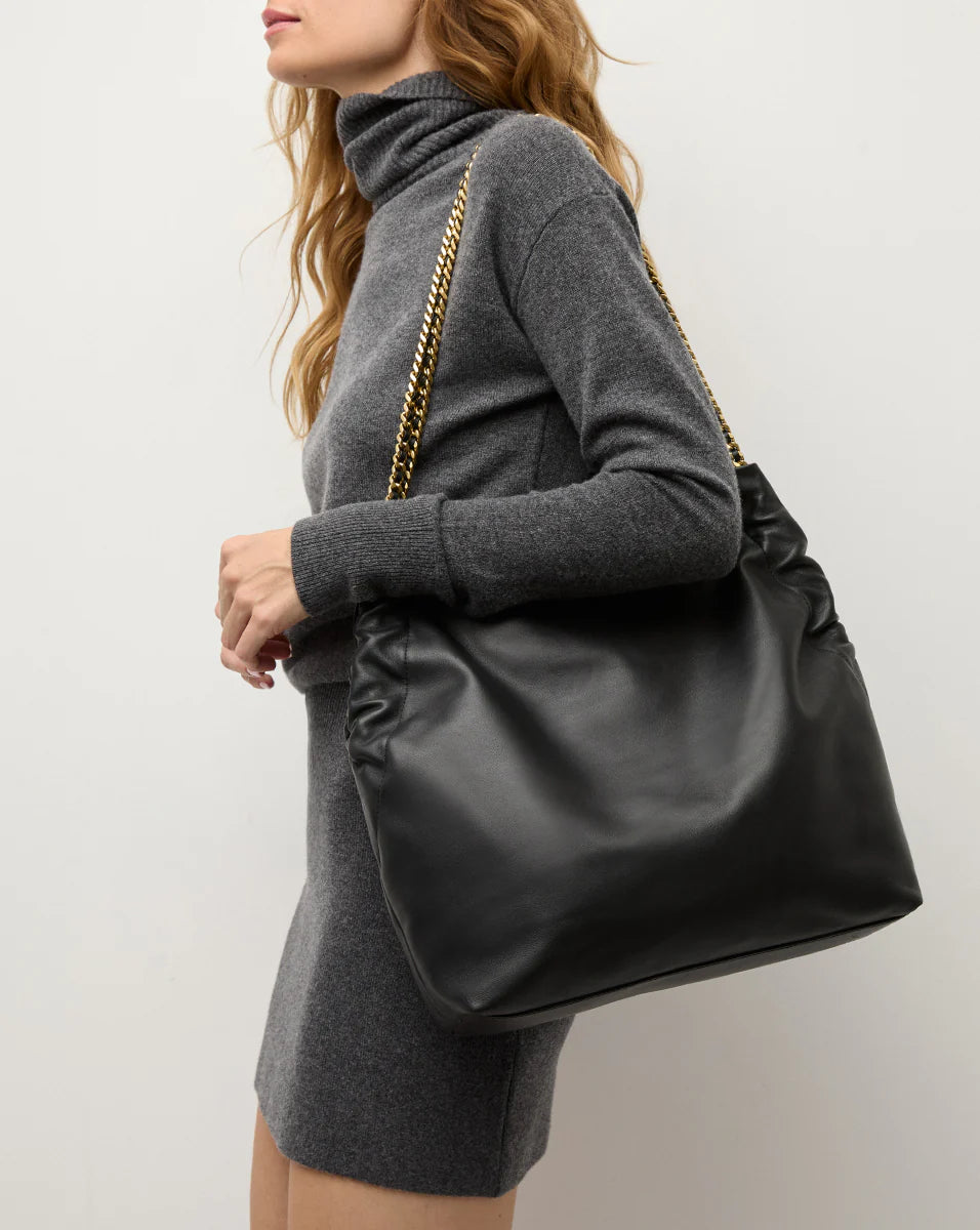 Veronica Beard Leather Slouch Bag