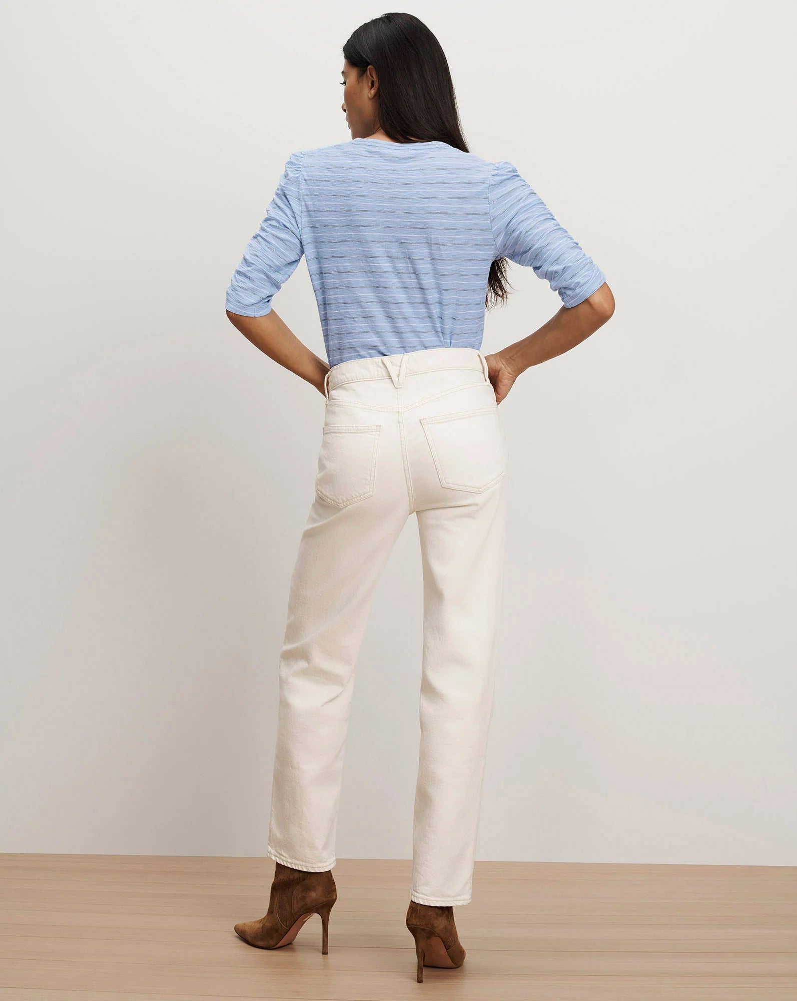 Waldorf Ruched-Sleeve T-Shirt