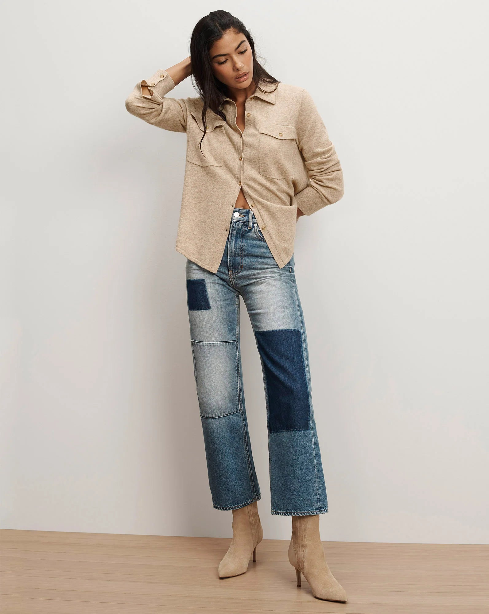 Ayton Wool-Cashmere Knit Top