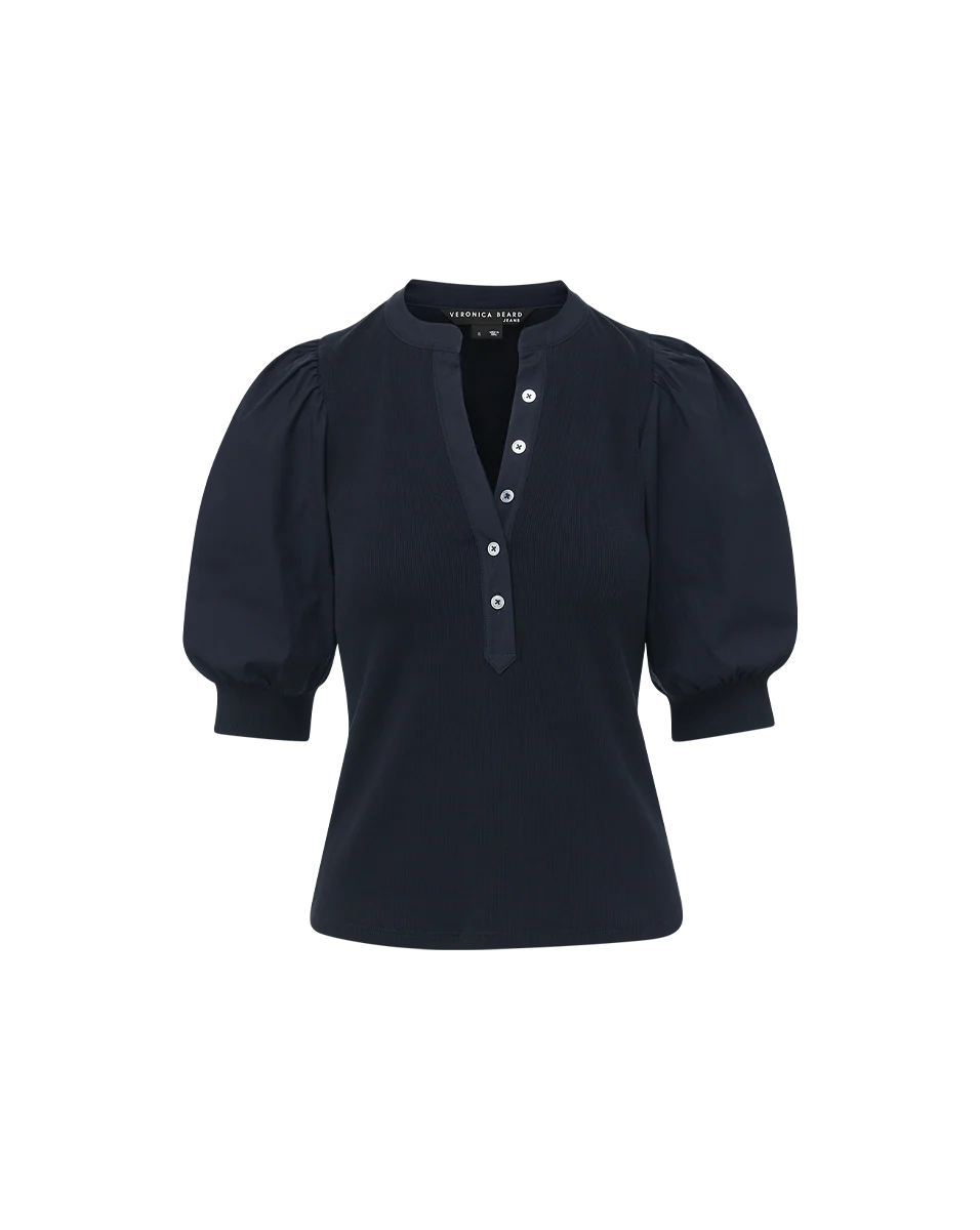 Coralee Puff-Sleeve Top