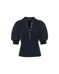Coralee Puff-Sleeve Top