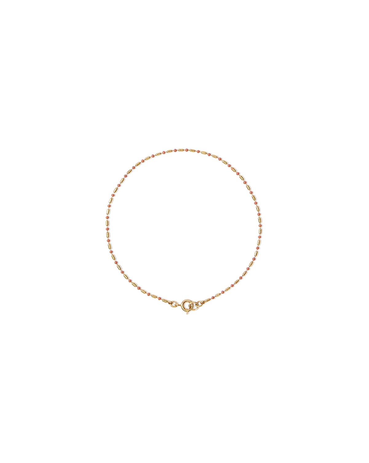 Enamel Bead Chain Anklet