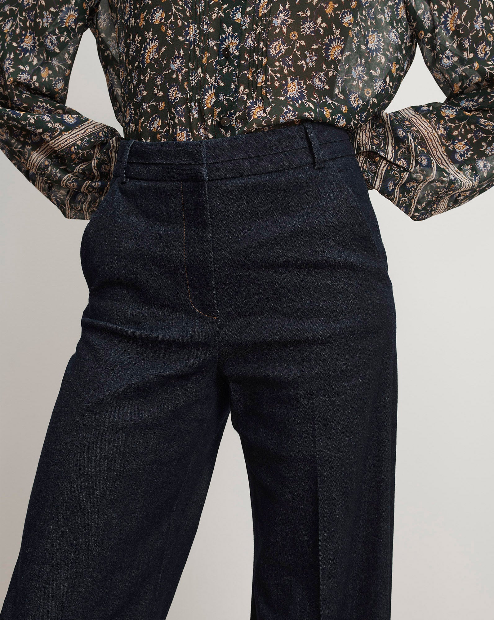 Crue Wide-Leg Denim Pant