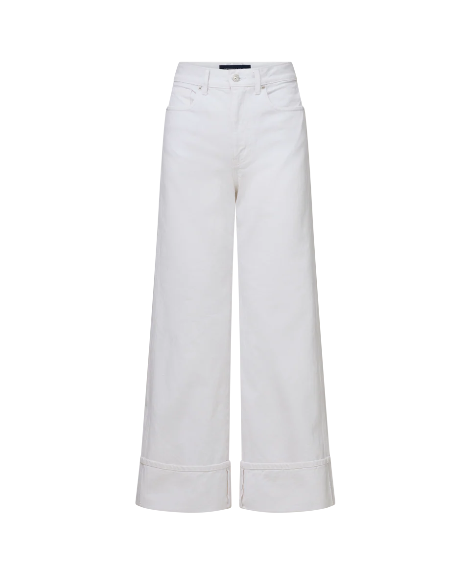 Taylor Cuffed Cropped Wide-Leg Jean