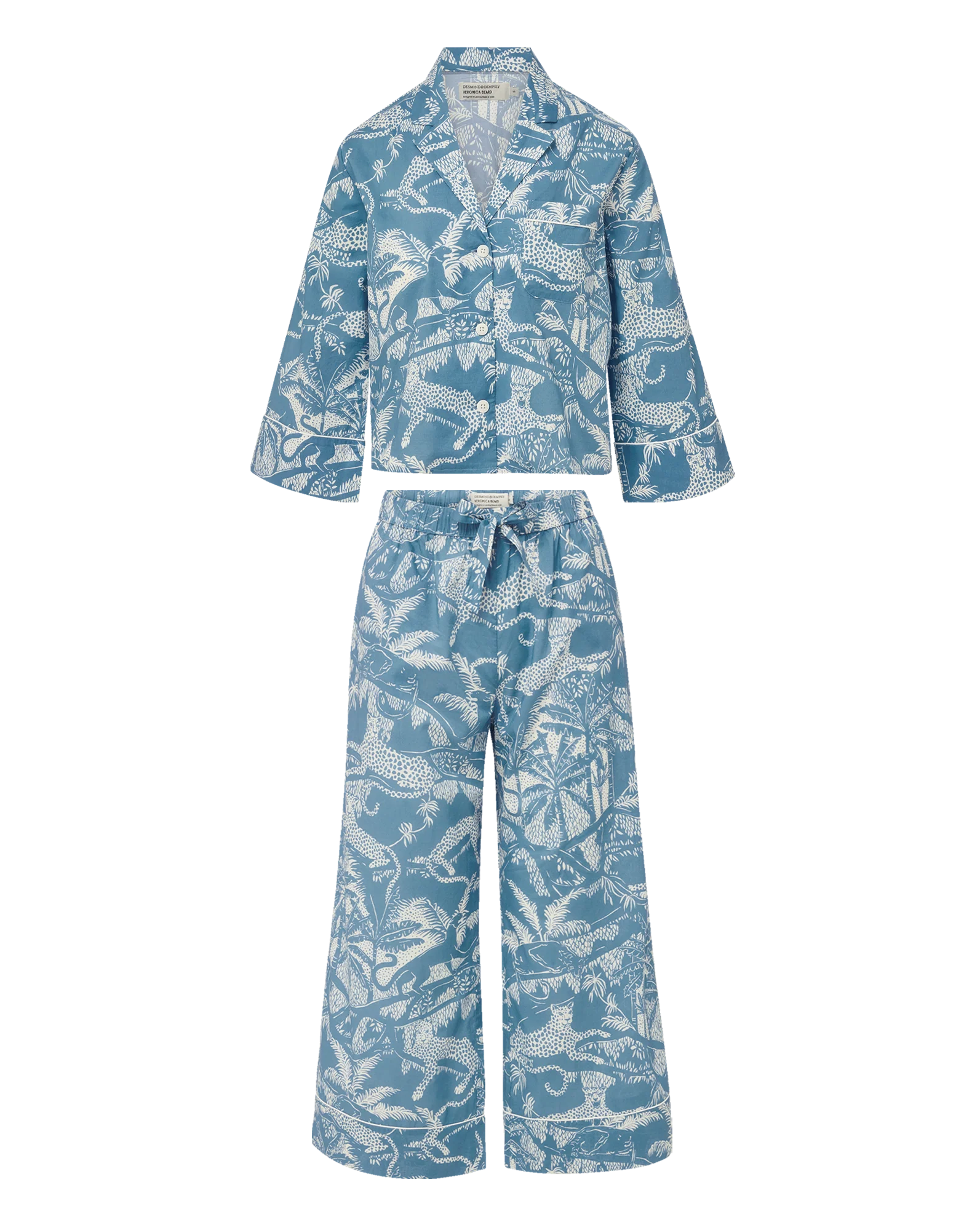 Long-Sleeve Cotton Pajama Set