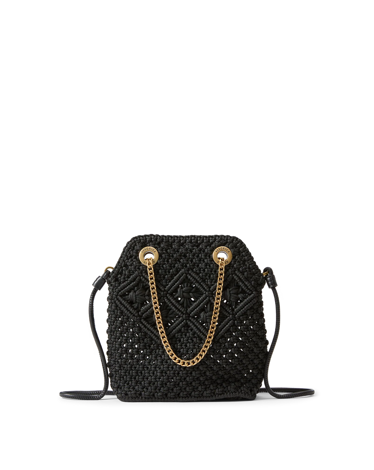 Small Veronica Beard Macramé Slouch Bag