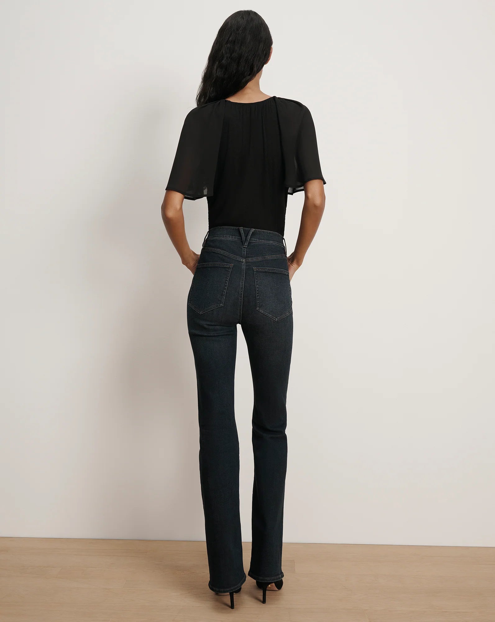 Arisa Chiffon-Sleeve T-Shirt