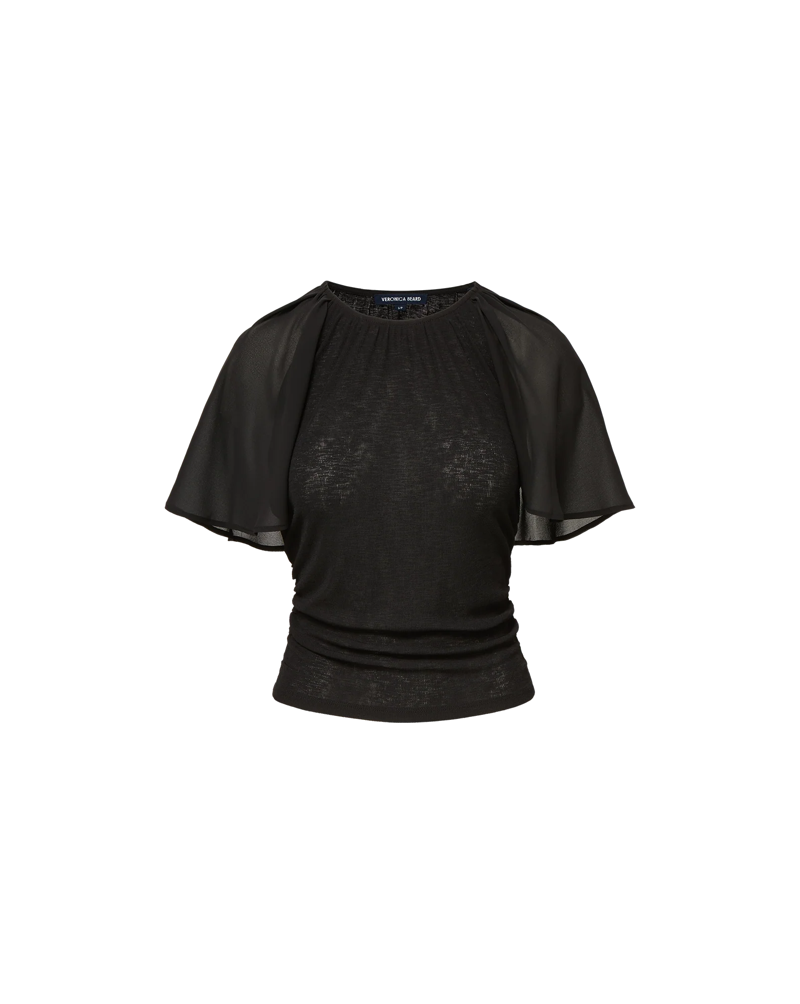 Arisa Chiffon-Sleeve T-Shirt