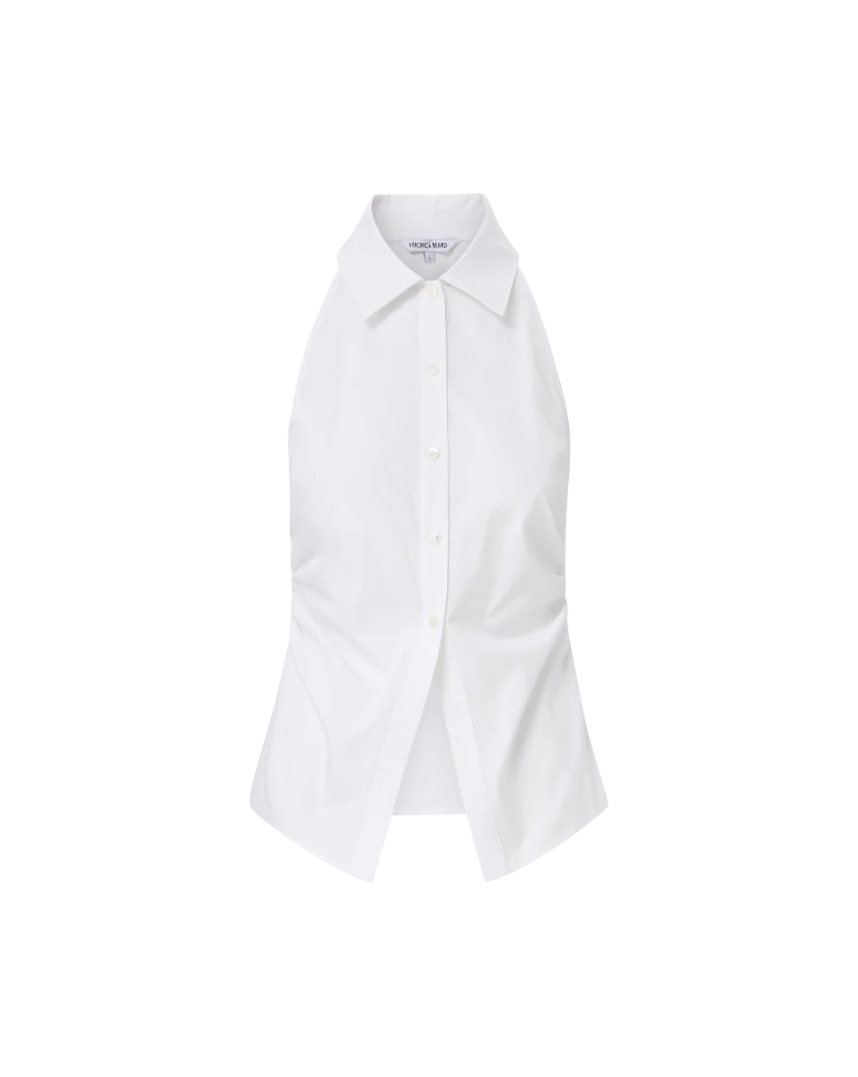 Regina Sleeveless Button-Down Shirt