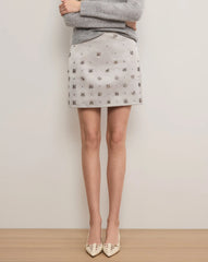 Olenna Embellished Mini Skirt