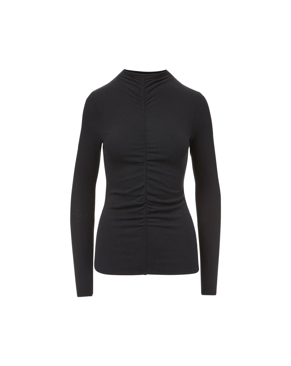 Theresa Ruched Turtleneck