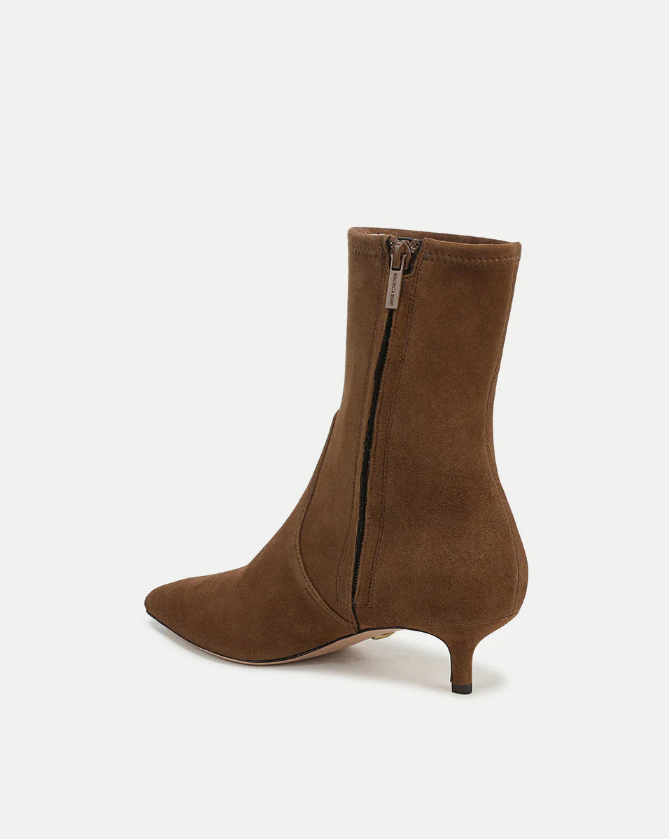 Lisa Stretch Kitten-Heel Ankle Boot