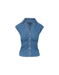 Sera Denim Button-Down Shirt