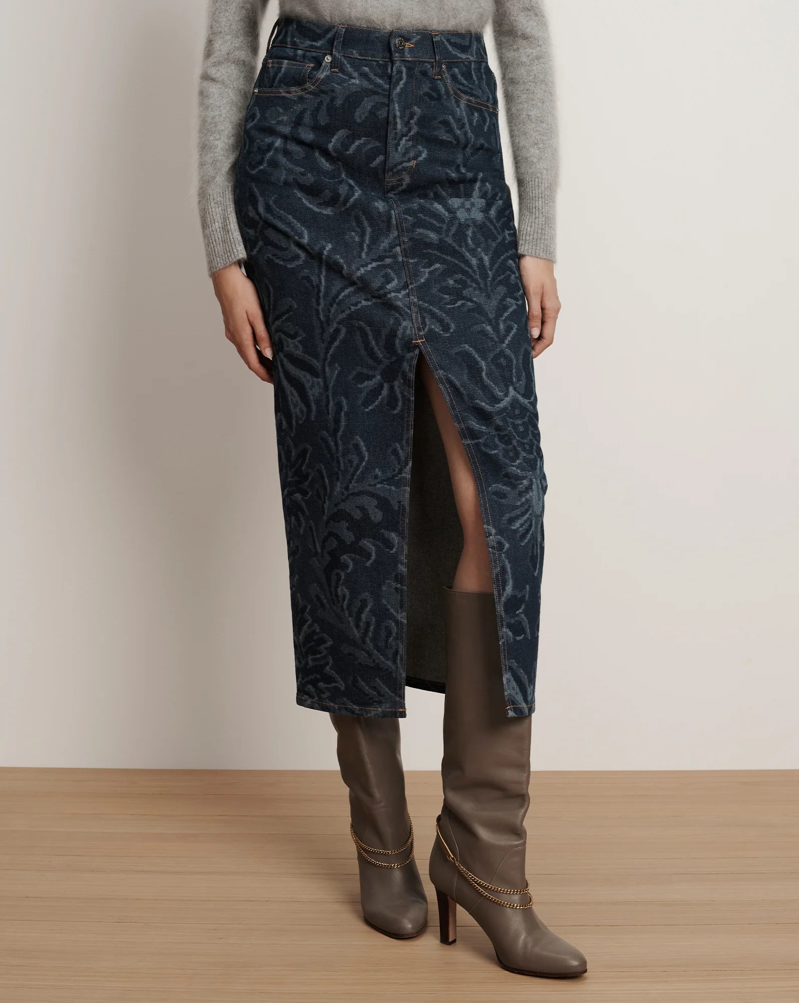 Devorah Denim Maxi Skirt