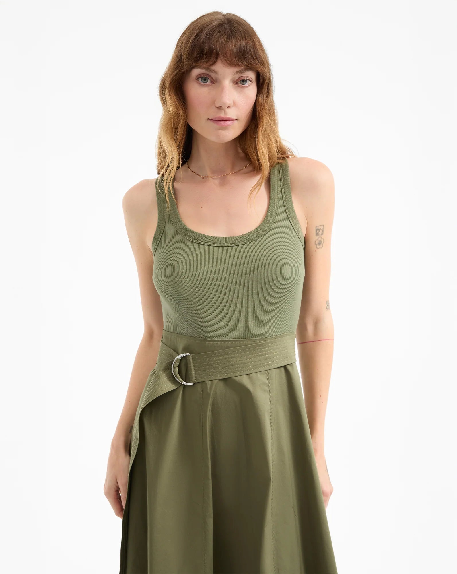 Ennis Belted Midi Dress