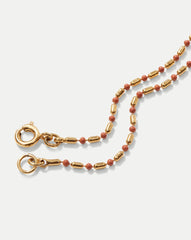 Enamel Bead Chain Anklet