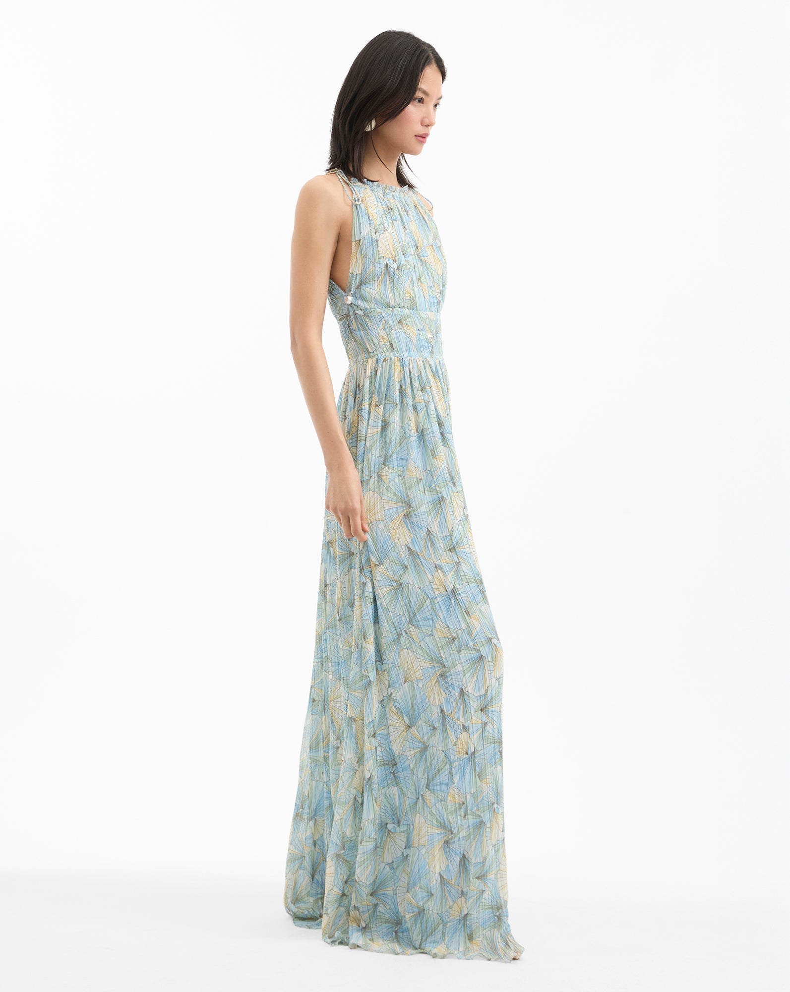 Yardley Pleated Maxi Dress