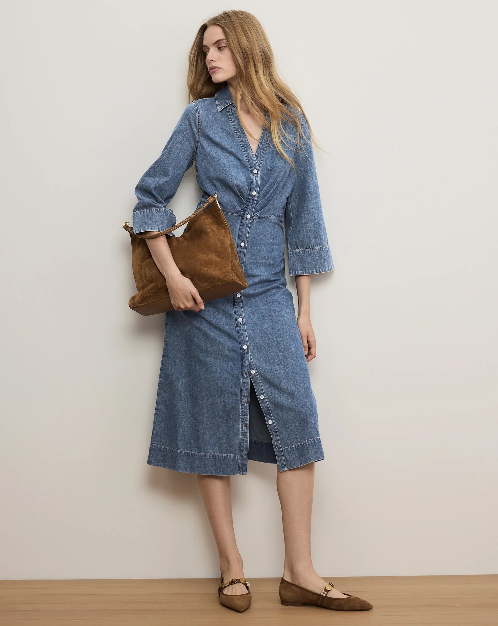 Haydon Denim Midi Shirtdress