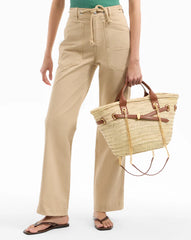 Heather Straight-Leg Pant