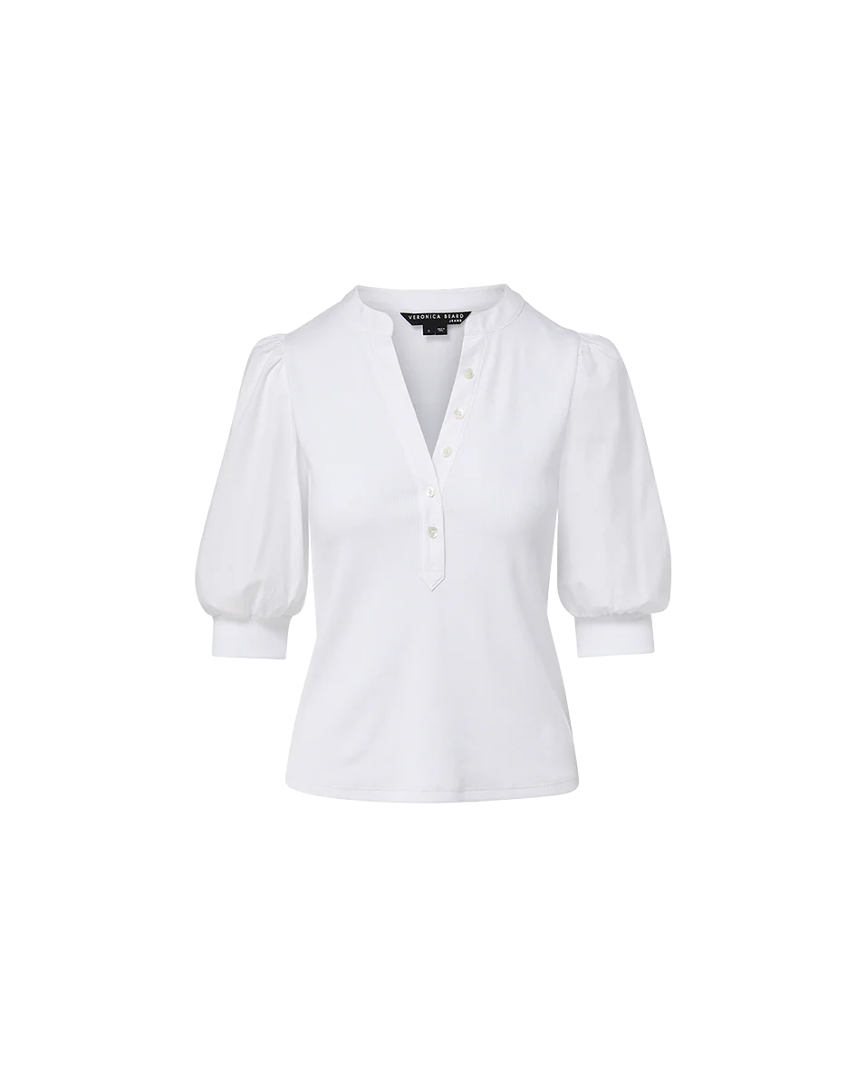 Coralee Puff-Sleeve Top