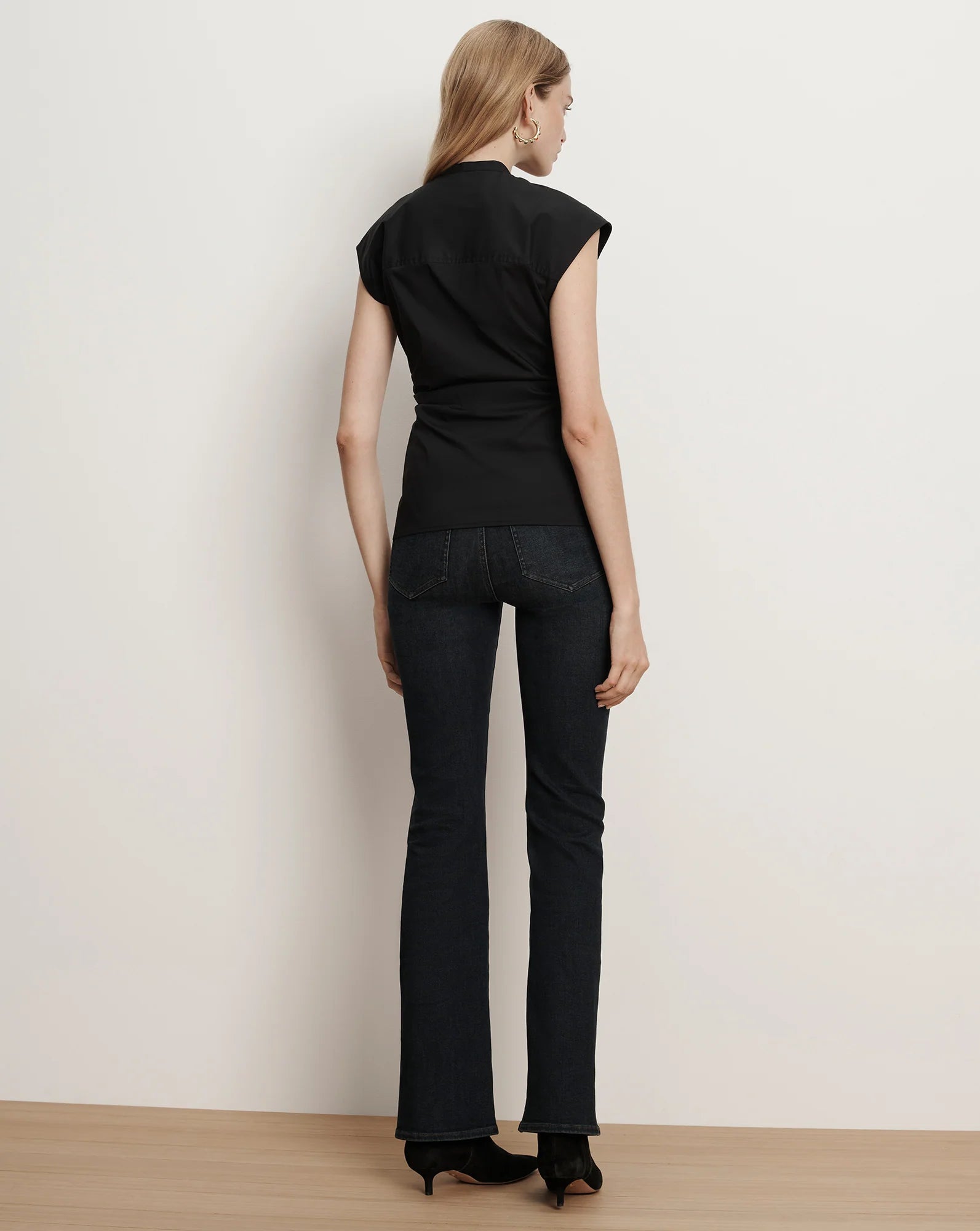 Joon Tie-Neck Button-Down Blouse