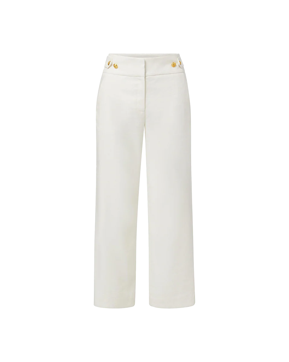 Aubrie Cropped Wide-Leg Pant